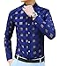 OUYE Men's Long Sleeve Plaid See Through Casual Shirt