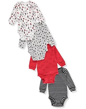 Baby Boys' 4-Pack Long Sleeve Original Bodysuits