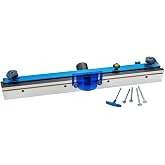 Router Table Fence with Micro-Adjustment Knob &amp; Dust Port Set | Router Table Fence &ndash; Precise Fence Adjustment &ndash; Router Fence &ndash; Micro-Adjustment Knob &ndash; Dust Port Included
