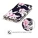 JanCalm for iPhone SE 2022 Case,iPhone 8 Case,iPhone 7 Case Pattern PU Leather [Card/Cash Slots] Stand Magnetic Closure Flip Cover Wallet Case for iPhone 7/8/SE 2020/ SE 2022 (4.7”) (Black/Flower)