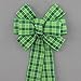 Green Plaid St. Patrick's Day Wreath Bow in 2 Size Options