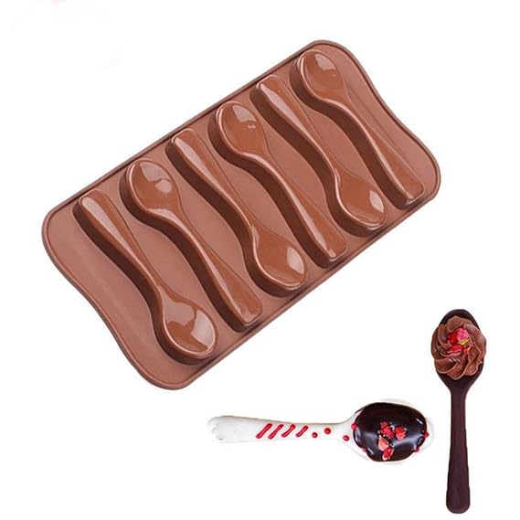 Kuchen Kochzubehör,ALIKEEY Silikon-Löffel-Backform Schokoladen-Biskuit-Süßigkeits-Gelee DIY Form-Backen-WerkzeugGeeignet für 