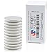 Super Magnet Neodymium Rare Earth Strongest Grade N52 NdFeB Permanent Nickel Coated Disc Magnets, 8.8lbs Pull Force, 1.26”DX0.08’’H, Set Of 12