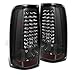 Xtune for Smoked 1999-2002 Chevy Silverado 1999-2003 Sierra LED Smoke Tail Lights Lamp Pair Left+Right/2000 2001