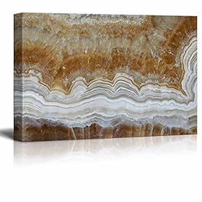 Canvas Wall Art - Abstract Agate Slice Pattern - Giclee Print Gallery Wrap Modern Home Art Ready to Hang - 12" x 18"