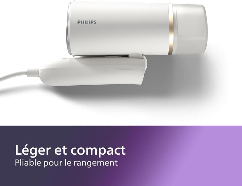 défroisseur à main 3000, 20 g/min, 1000W, pliable et léger, Blanc