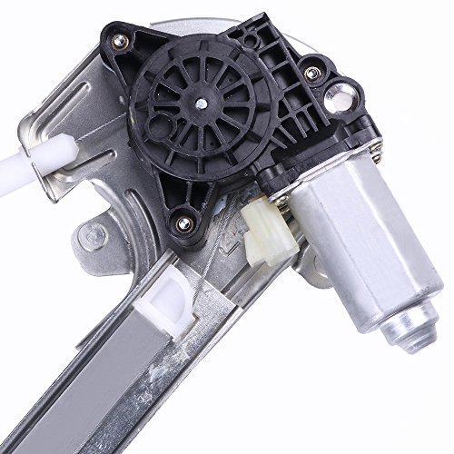 Power Window Regulators Rear Left Drivers Side with Motor Assembly Replacement Parts for 2000-2005 Buick LeSabre - Thumbnail 2