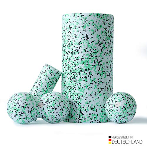 Balance-Roll-Komplett-Set-Grosse-RolleMini-RolleBall-8-Duoball-8-Faszientraining-Set