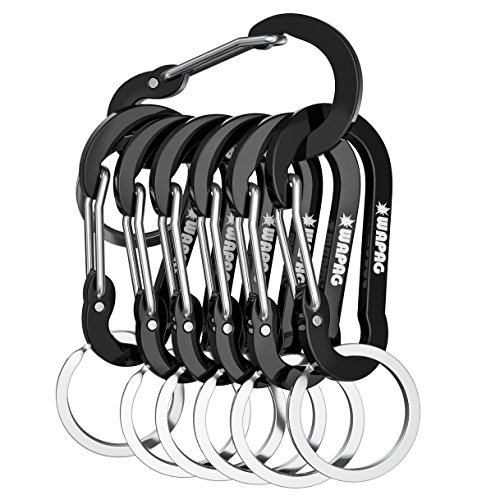 WAPAG Small Carabiner Clip, 2 inch Carabiner, Aluminum Mini Carabiner