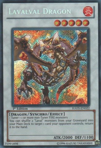 Yu-Gi-Oh! - Lavalval Dragon (HA05-EN022) - Hidden Arsenal 5 - 1st Edition - Secret Rare