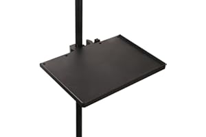 Toyvian Microphone Stand Tray with Clamp and Sound Card Holder 9.44X6.88 Inch Mobile Phone Live Streaming Accessory for Recording Karaoke Setup