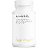 Supersmart - 90% Baicalin 500mg per Day (Scutellaria Baicalensis) - Chinese Skullcap Extract Supplement | Non-GMO &amp; Gluten Free - 60 Vegetarian Capsules
