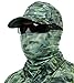 Aqua Design Fishing Sun Mask Camo Multipurpose Face Wind Sun Protection Head Tube Sizes Youth to Adult XL Fishing Hunting Gaiter,Green Bayou,Large
