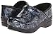 Dansko Women's Prof Silver/blue Tooled Mule