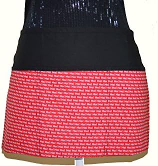 Christmas time Print Novelty Aprons,Waist Aprons 3 Pockets Waist Apron Kitchen Cooking Restaurant Bistro Craft Garden Half Aprons for Men, Women, Chef, Baker, Servers, Waitress