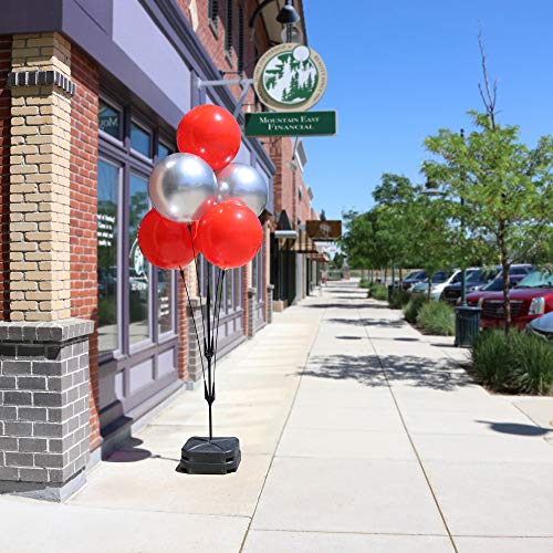 DuraBalloon - Weatherproof Reusable Balloon Cluster Pole Kit - Helium Free Plastic Outdoor Balloons