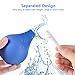 Enema Bulb, FEELSO Anal Vaginal Silicone Douche for Women Men Enema Kits with FDA Certificate Comfortable Medical Kits with 3 Replaceable Nozzle - 225ml