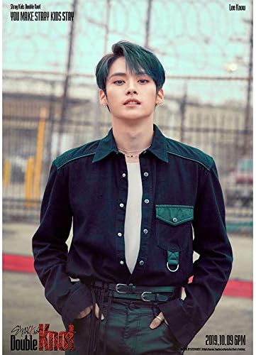 Beautymei Kpop Stray Kids Album Double Knot Cloth Paper Poster Nice Gift for Fans(H03)