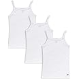 Reebok Girls' Camisole Undershirt - 3/6 Pack Super Soft Cotton Tank Tops Cami Undershirt - Breathable Girls Tank Tops (2T-16)