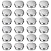 Outus 2 oz Screw Top Round Steel Aluminum Cans Steel Screw Lid Containers, 24 Pack