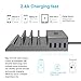USB Charging Station Dock UPWADE Universal 4 Ports multi USB port Wall Charger Stand Organizer Desktop Charger hub for iPhone iPad Smartphones Tablets and Other 5V USB Charged Devices