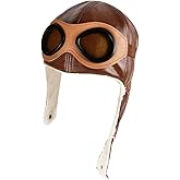 Ewanda store Baby Kids' Pilot Aviator Hat Warm Hat Cap Winter Earmuffs Hats with Goggles for Kids Boys Girls