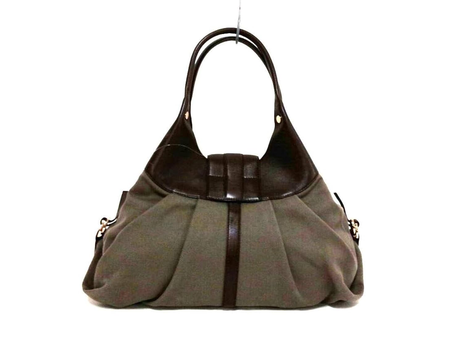 最安値挑戦 ブルガリ Bvlgari ショルダーバッグ チャンドラ カーキ ダークブラウン 中古 B07d8stz6k 驚きの値段 Lampaslighting Se