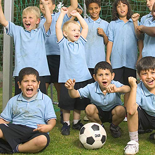 Wisdom Leaves Soccer Ball Size 3.4.5 for Training Practice Outdoor/Indoor Soccer Balls for Kids/Children/Teenager/Adults,Black White