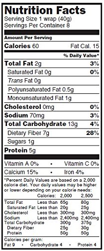 Tumaros Low-In-Carb Wraps - Ancient Grain - 8" - Case of 6 - 8 ct.