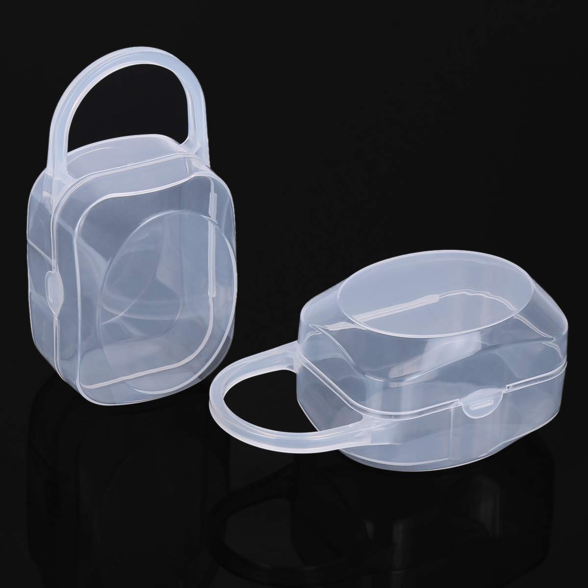 LANEYLI Pacifier Box Pacifier Shield Case Pacifier Clip Holder - Pack of 2 : Baby