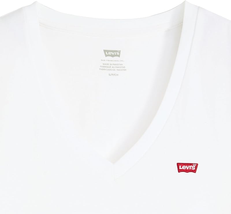 Maglietta da Donna Perfect Vneck Tees, Confezione da 2 V Neck White, M