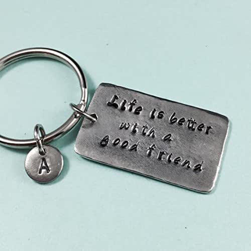 Best friend keychain, quote keychain, sister keychain