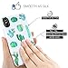 iPhone X Case, iPhone XS Case, iPhone 10 Case, Girls Women White Green Cactus Best Protective Bumper Slim Fit Heavy Duty Cute Thin Soft Clear Silicone Rubber TPU Cover Phone Case for iPhone X/XS