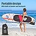 Goplus Inflatable Stand Up Paddle Board Package w/Fin Adjustable Paddle Pump Kit Carry Backpack, 6