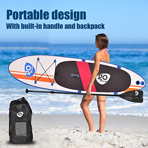 Goplus Inflatable Stand Up Paddle Board Package w/Fin Adjustable Paddle