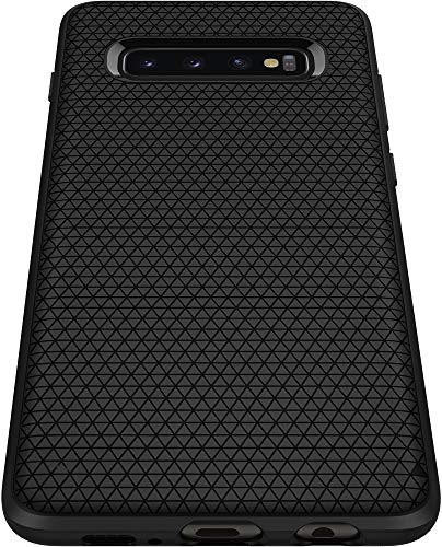 Spigen Funda Compatible con Samsung Galaxy S10 Liquid Air con Flexión Duradero y Diseño de Fácil Agarre - Negro Mate