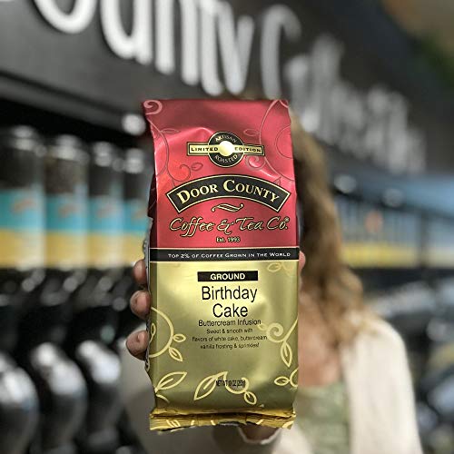 Door County Coffee, Ground, 10oz Bag (Birthday Cake, Ground)