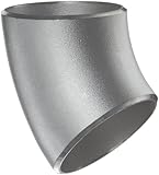 Stainless Steel 304/304L Pipe Fitting, Long Radius 45 Degree Elbow, Butt-Weld, Schedule 10, 2