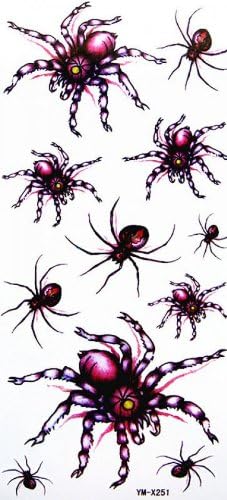 Cool and sexy spider tattoo stickers
