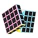 Twister.CK Carbon Fiber Sticker 4x4x4 Puzzle Cube ,Speed Cube Puzzle Cube Black 60mm,Smooth Magic Cube Puzzles,Great Corner Cutting,Turns Quicker and Smoother Than Original,100% !