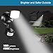 BESTTEN Outdoor LED Motion Light, 1400 Lumens, 4100K, 20W (120W Equivalent), for Garage/Yard/Porch/Garden, Black