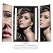 Outtop Lighted Makeup Mirror, LED Vanity Makeup Mirror with Lights and 3X/2X Magnification, Dimmable Touch Screen Tabletop Cosmetic Mirrors, 180 Degree Free Rotation, Battery or USB Charging, White