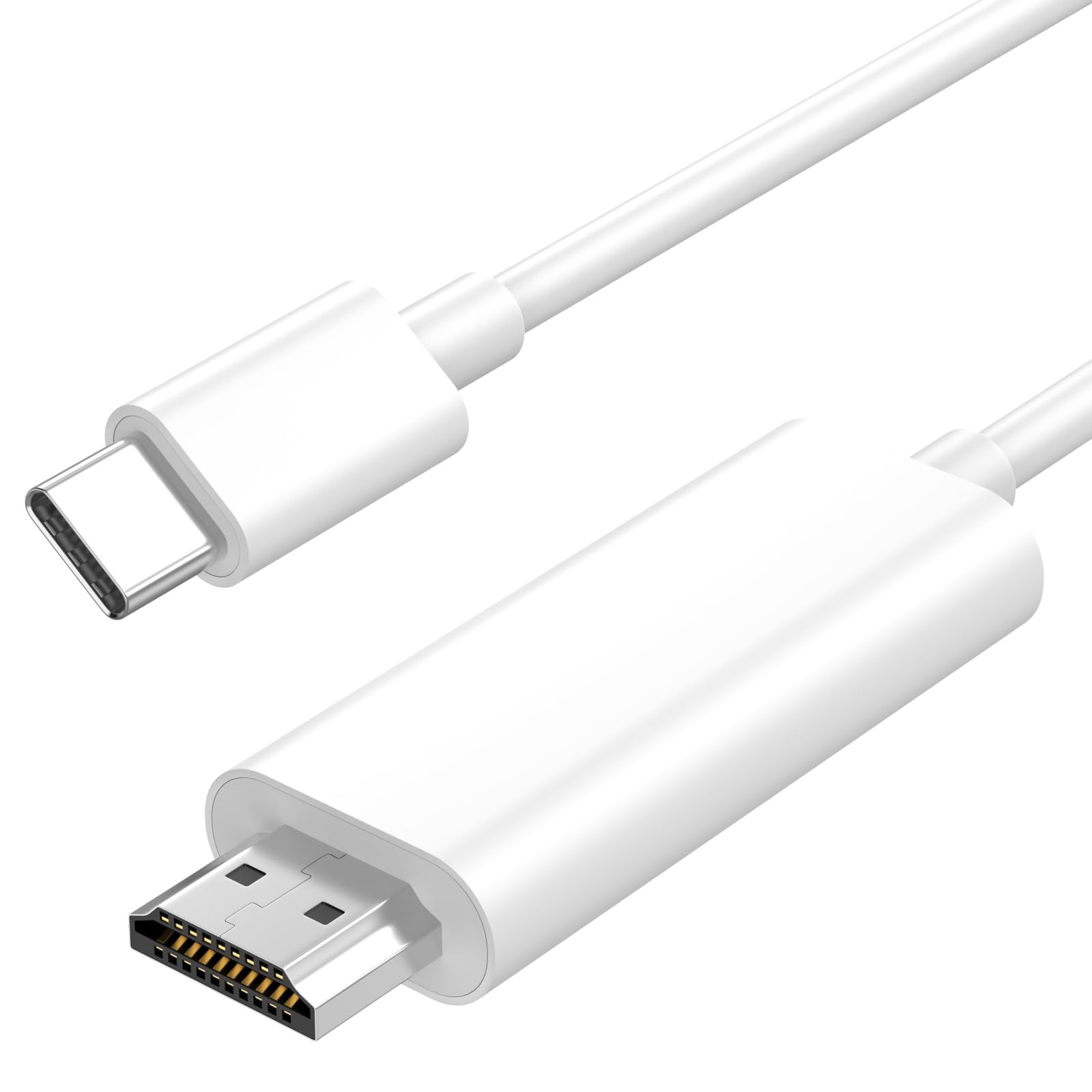 Photo 1 of [Apple MFi Certified] USB C to HDMI Adapter for iPhone 17 16 15 to TV,4K@60Hz Type-C to HDMI Adapter Cable 6FT for iPhone 17 16 Pro Max/15 to HDTV Projector Monitor Outdoor TV