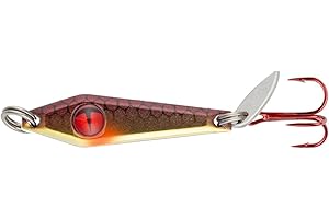 Northland Tackle Tungsten Slim Spoon, Fast-Sinking Thin Profile Ice Fishing Lure for Walleye, Crappie, & More, 12 Colors, ⅛ Oz, ¼ Oz, ⅜ Oz Lure Sizes