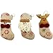Rustic Christmas Ornaments - Perfect Soft Hanging Xmas Ornaments and Stocking Stuffers - Set of 3 - Old Timey, Cute and Unique