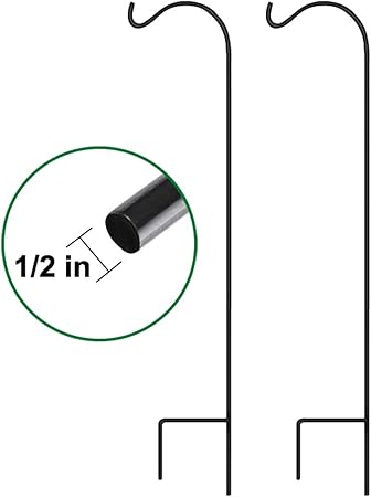 Amazon Com Set Of 2 Shepherd Hook 65 In Tall 1 2in Thick