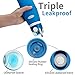 Magiclocci Collapsible Water Bottle, Reuseable BPA Free Silicone Foldable Water Bottles for Travel Gym Camping Hiking, Portable Leak Proof Sports Water Bottle with Carabiner, 26oz