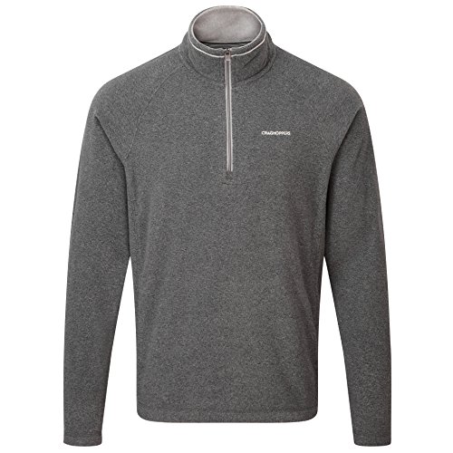 Craghoppers men s selby half zip jacket, black pepper m…