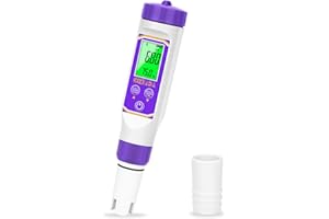 CIZTADA Smart pH Meter for Water pH and EC Meter for Hydroponics Nutrients Digital pH and PPM Tester for Reservoir Water 4 in 1 pH EC TDS Temp Tester for Indoor Plant Growing, DWC, Pool, Aquariums