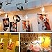 Decute 50LED Photo Clips String Lights Holder Timer Function 8 Modes Dimmable with Remote, 17FT Fairy Starry Lights for Christmas Card Bedroom Wedding Party Hanging Photos Pictures Memos, Warm White